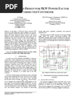 Analysis and Design For 5kw PFC Converter