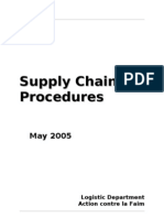 Supply Chain Procedures en 2005
