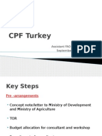 CPF Turkey: Aysegul Akin Assistant FAO Representative September 2012, Ankara