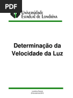 Relatorio - Velocidade Da Luz-Pronto