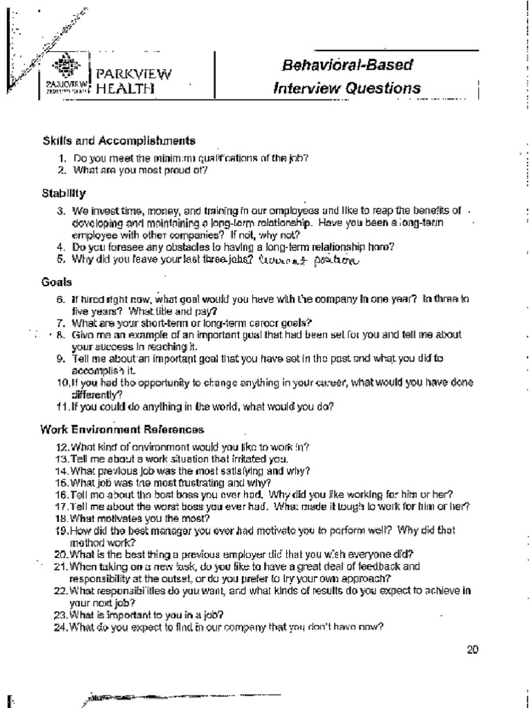 Interview Questions | PDF