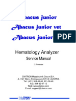 Diatron Abacus Junior Hematology Analyzer - Service Manual PDF