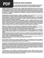 HISTORIA DEL GRADO 33 MASÓNICO