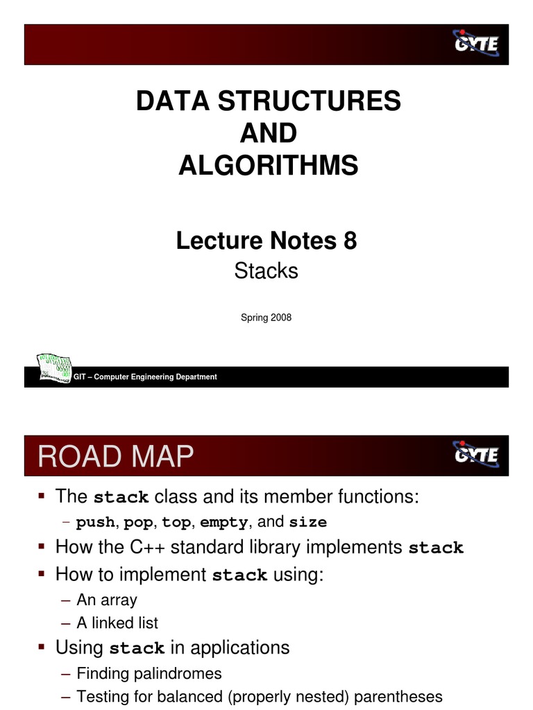 Stack Data Structures and Applications | PDF | Software Engineering ...