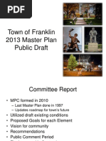 Franklin, MA: Master Plan Draft For Review