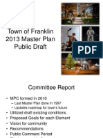 Franklin, MA: Master Plan Draft For Review