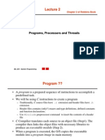 Programs, Processors and Threads: Chapter 2 of Robbins Book