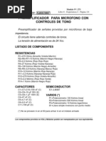 Preamplificador para Microfono Con PDF