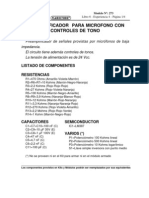 Preamplificador para Microfono Con PDF