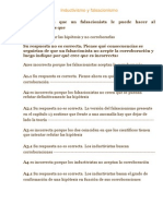 Ejercicios Sobre Inductivismo y Falsacionismo