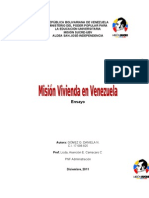 ENSAYO DANIELA Misión Vivienda