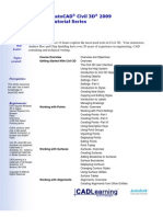Autocad Civil 3D 2009 Tutorial Series: What You Will Learn