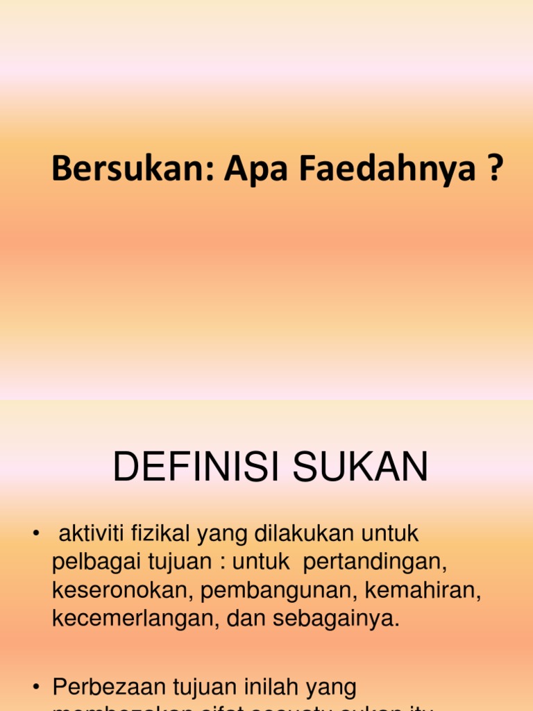 Bersukan Apa Faedahnya Pdf