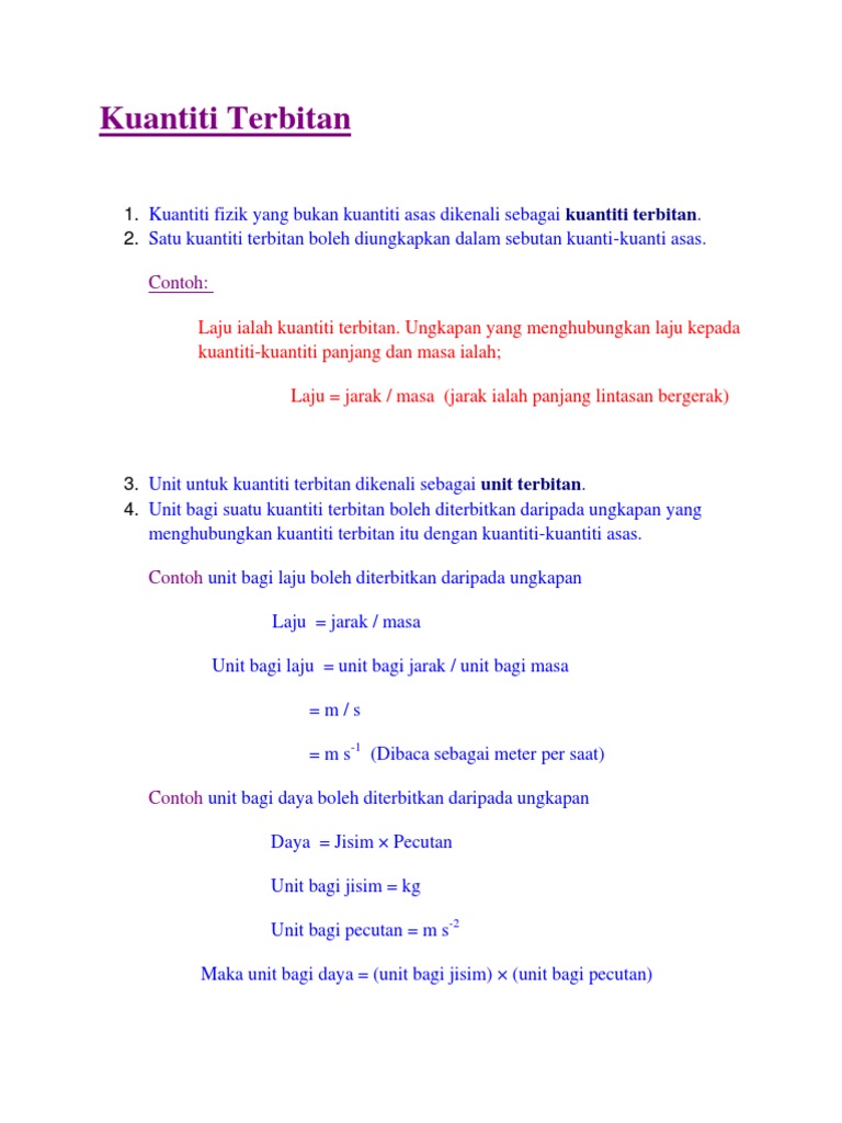 Note Kuantiti Asas Pdf