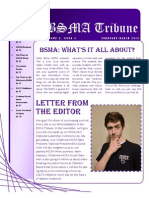 BSMA Tribune: Letter From The Editor