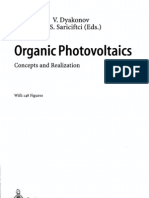 Anic Photovoltaics Concepts and Realization
