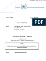 Public Redacted Version of The 16 July 2013 Prosecution Notification of Withdrawal of Witnesses