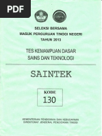 Download Soal Sbmptn 2013 Tkd Saintek 130 by Ramadhoni Mardi SN154447399 doc pdf
