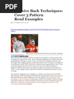 Defensive Back Techniques: Cover 3 Pattern Read Examples