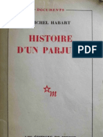 Habart Michel - Histoire D'un Parjure