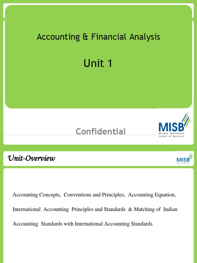 Accounting Concepts and Principles Overview | PDF | International ...