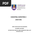 Cadastral Surveying II