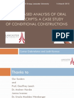 Corpus-based analysis of the use of the present progressive construction in oral language proficiency exams. 