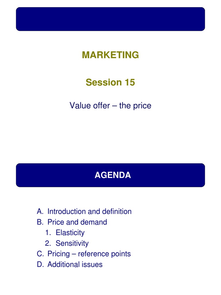 Marketing Pricing Strategies Explained | PDF | Demand | Price ...