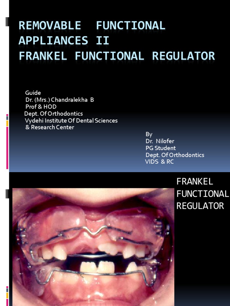 Removable Functional Appliances II Tooth Orthodontics