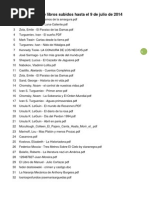 Download Listado de Libros Subidos Hasta El 9 de Julio de 2014 by Sergio Montes SN154471682 doc pdf