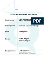 OVSG Leerplan Multimediatechnieken 3de Graad TSO