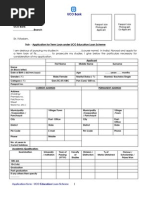 Education Loan Form