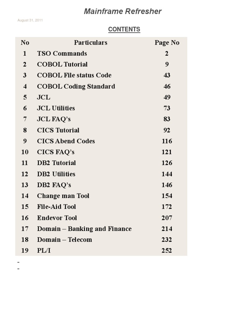 Mainframe Programming Essentials Guide | PDF | Byte | String (Computer ...