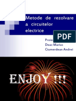 Metode de Rezolvare A Circuitelor Electrice