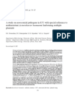 A Study On Nosocomial Pathogens in ICU With Special Reference To Multiresistant Acinetobacter Baumannii Harbouring Multiple Plasmids