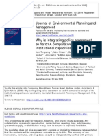 Why Is Integrating Policy Assessment So Hard A Comparative Analysis of The Institutional Capacities and Constraints