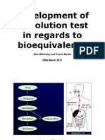 Development of Dissolution Test Wrt BE