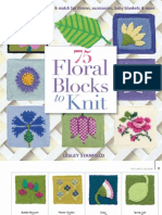 75 Floral Blocks To Knit Sample Pages