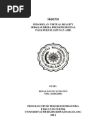 Download SKRIPSI PEMODELAN VIRTUAL REALITY SEBAGAI MEDIA PROMOSI DIGITAL PADA PERUM JAPUNAN ASRI by ace SN154503071 doc pdf