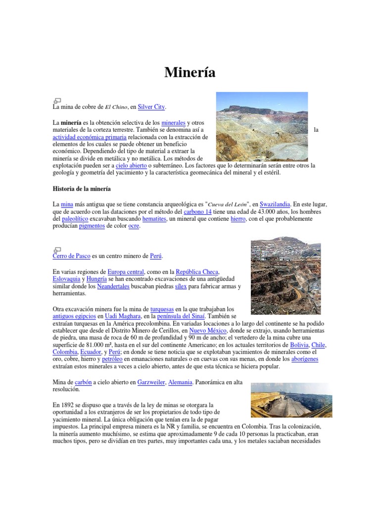 Impacto de la minería en el medio ambiente | PDF | Minería | Contaminación