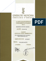 Certificat Valencia C2 PDF