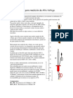 Sonda para Medición de Alto Voltaje