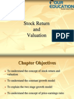 Stock Return and Valuation