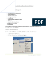 Manual Instalasi Dan Konfigurasi Windows 2003 Server