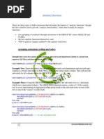 Advanced SQL Functions