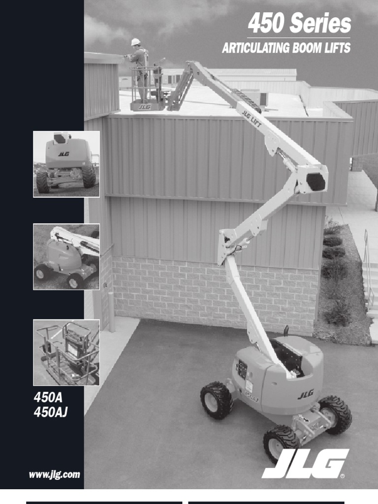 JLG Model 450 Series Articulating Boom Lifts Tire Forklift