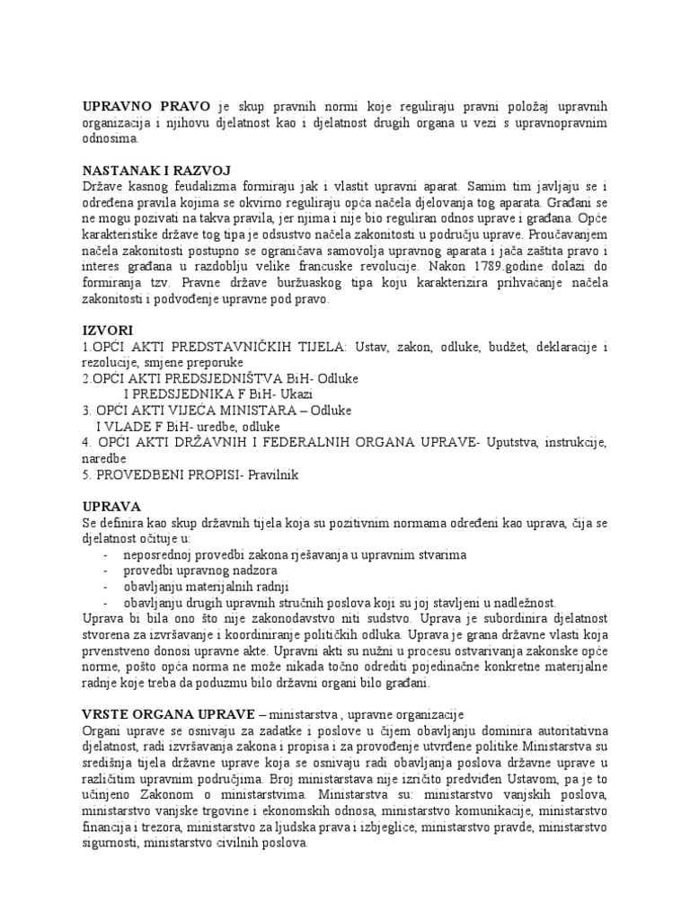 Upravno Pravo | PDF