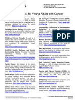 Online Resources for Young Adults With Cancer