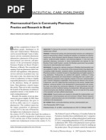 Pharmaceutical Care in Community Pharmacies - Practice and Research in Brazil