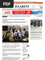 Forget 'Startup Nation,' Israel's Brand Identity Is Occupation / Haaretz 18.7.13